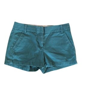 J. Crew Forest Green Chino Shorts